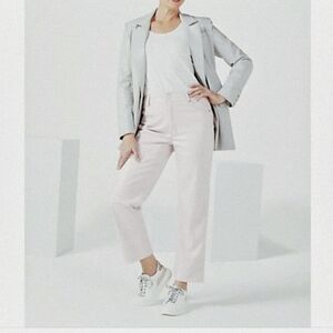 Badgley Mischka Vegan Leather High Rise Straight Leg Pants Size 8 NWT